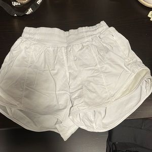 Lulumon white active shorts